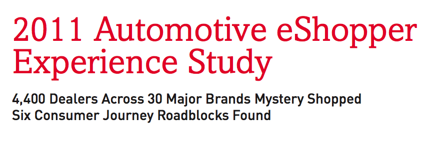 eShopper Automotive Experience Study