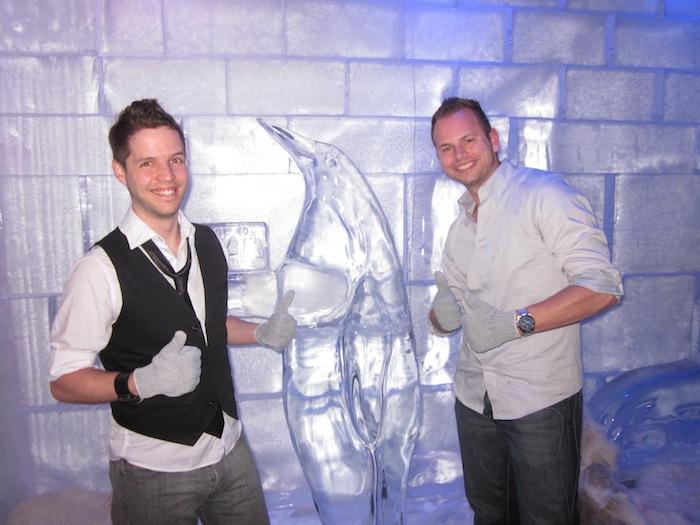 Nick Williams and Kevin Gordon at Ice Bar at Digital Dealer 12