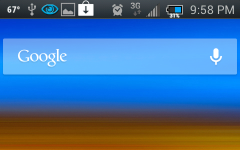 Google Mobile Search Bar