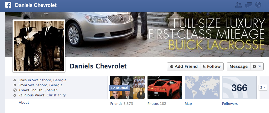 Daniels Chevrolet on Facebook