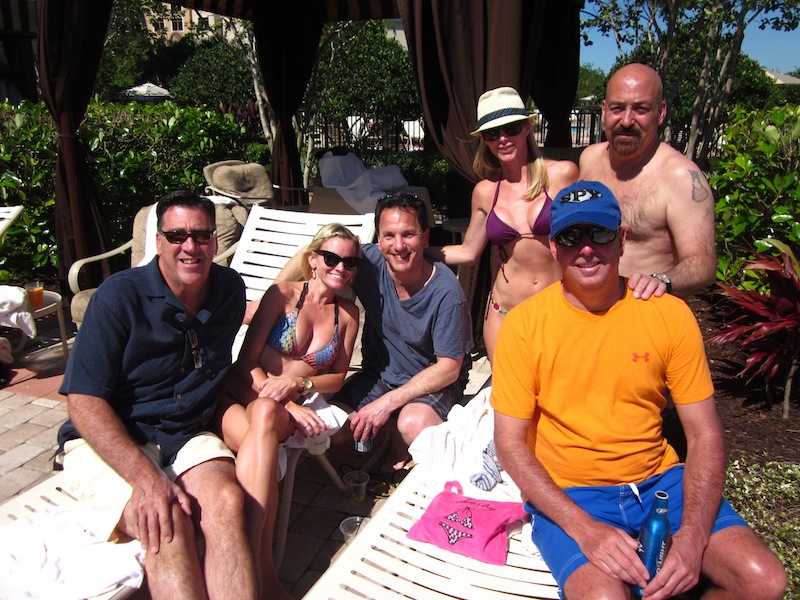 Kicking off Digital Dealer with "Digital Beach One" - poolside with Jerry Thibeau and friends
