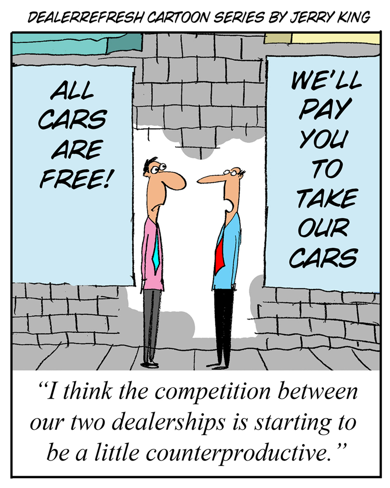 dealer competition cartoon